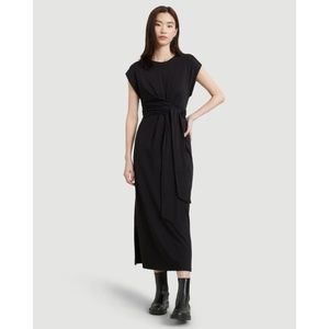 Modern Citizen Fei Organic Cotton Tie-Front Midi Dress